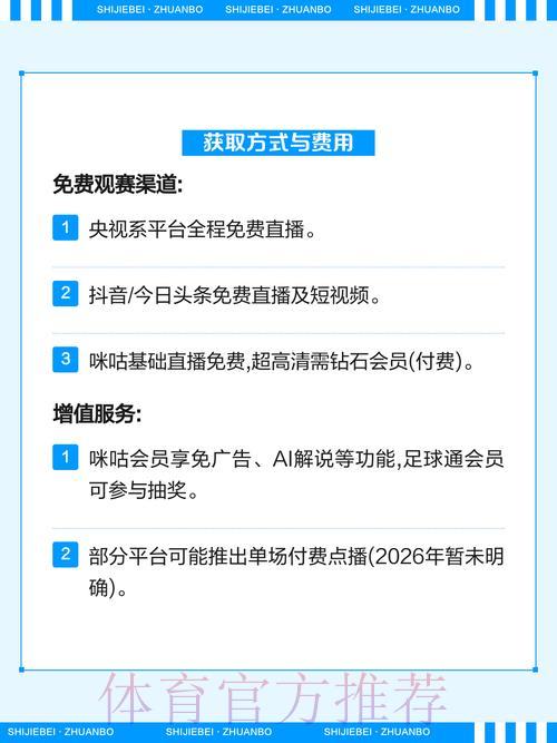 2026世界杯直播观看注册全攻略 2026世界杯直播观看注册全攻略
